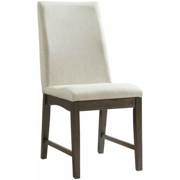  Elements International Dapper Dining Side Chair (Walnut Finish) IMAGE 1