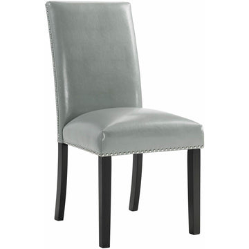  Elements International Meridian Dining Side Chair Grey IMAGE 1