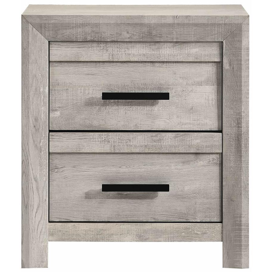  Elements International Ellen EL700NS Nightstand - White IMAGE 1