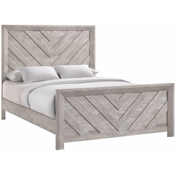  Size_Queen  -- Elements International Ellen Panel Bed IMAGE 1
