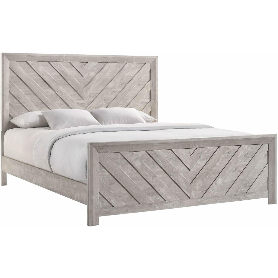  Size_Queen  -- Elements International Ellen Panel Bed IMAGE 1