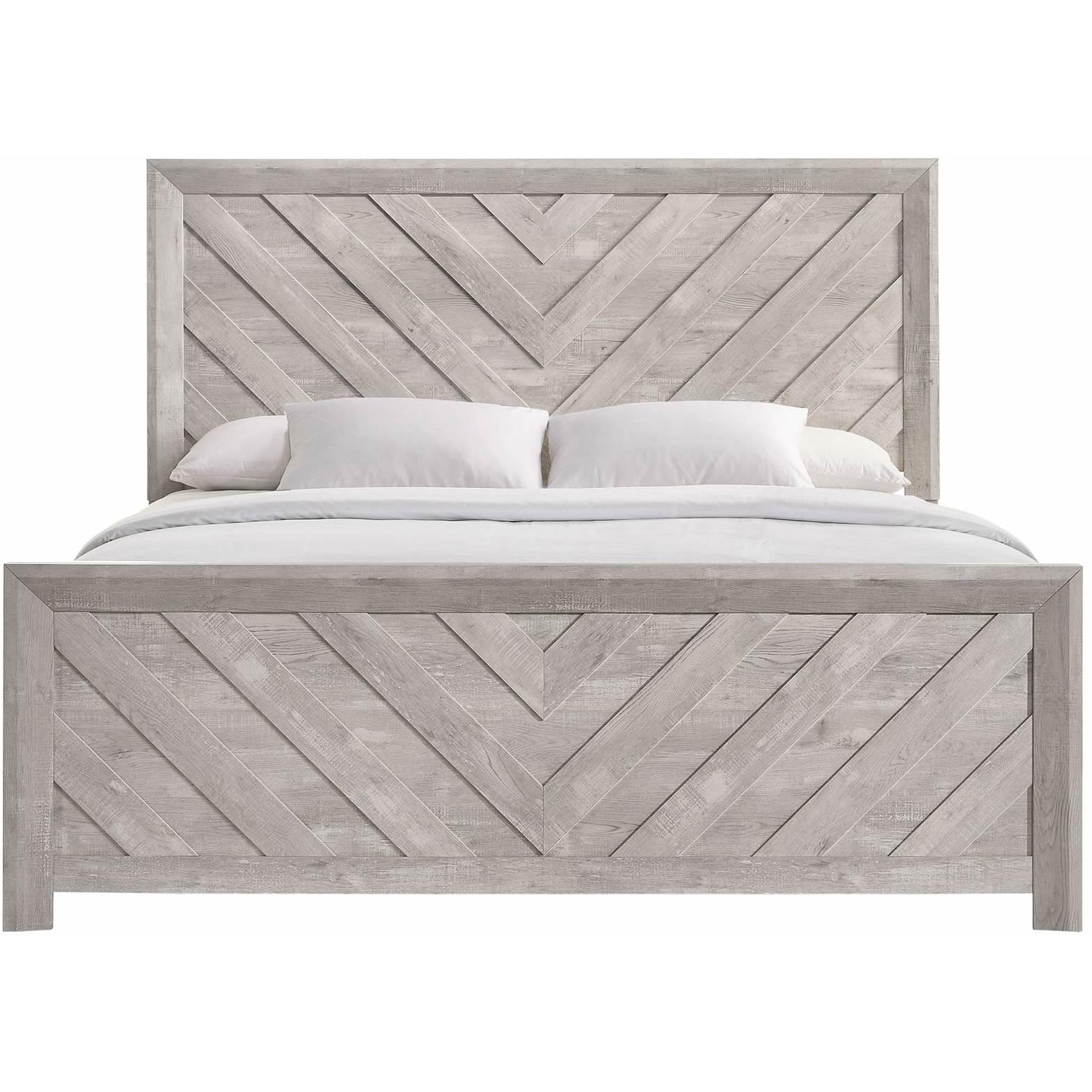  Size_King  -- Ellen EL700KB King Bed - White IMAGE 2