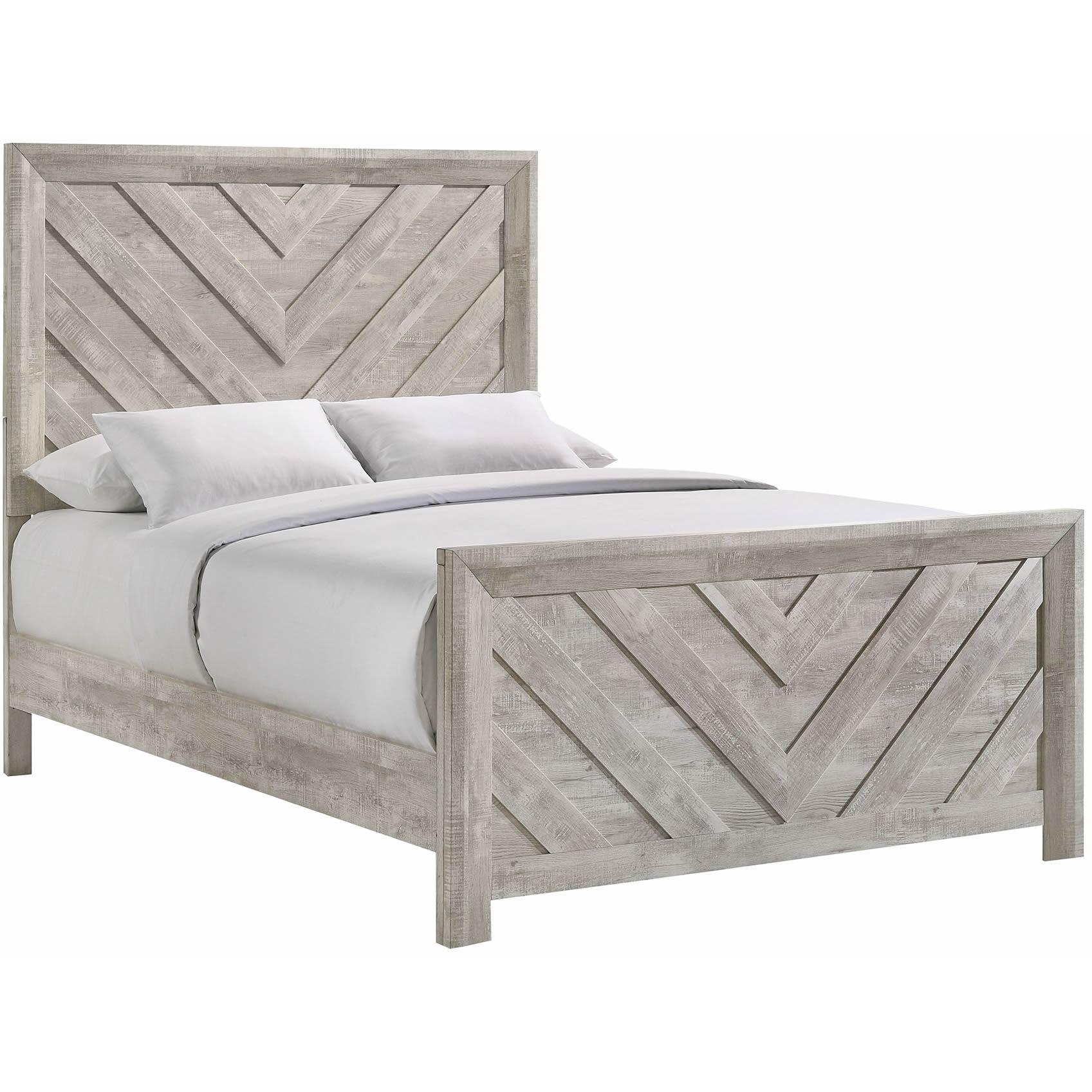  Size_Full  -- Ellen EL700FB Full Bed - White IMAGE 1