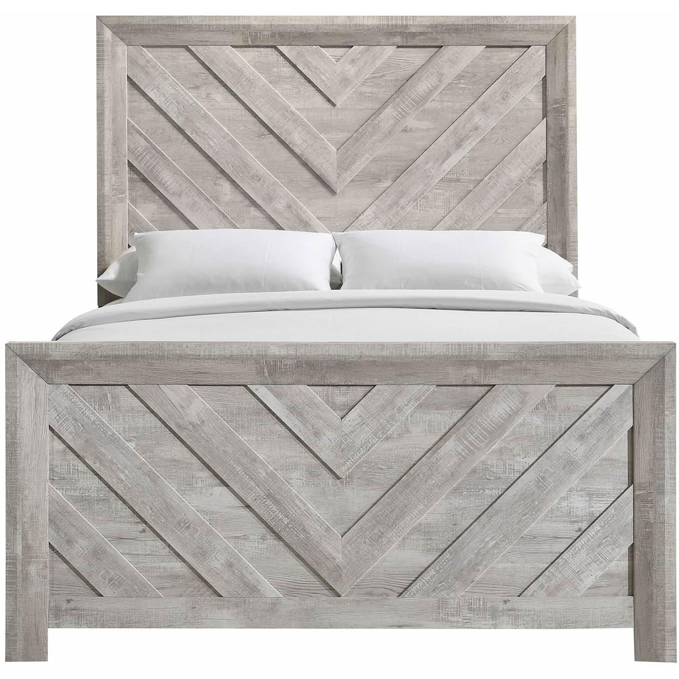  Size_Full  -- Ellen EL700FB Full Bed - White IMAGE 2