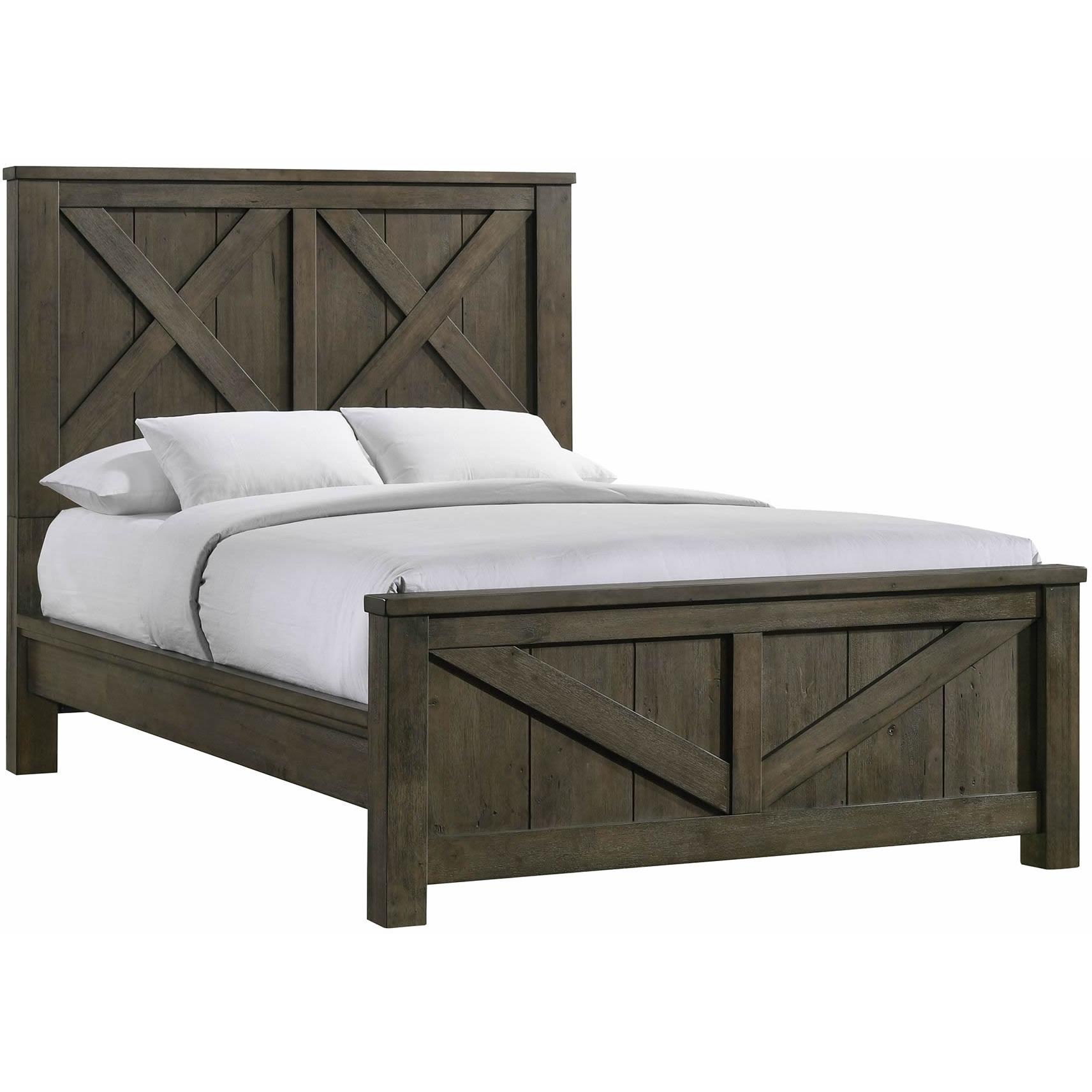  Size_Queen  -- Maverick Queen Panel Bed Grey IMAGE 1