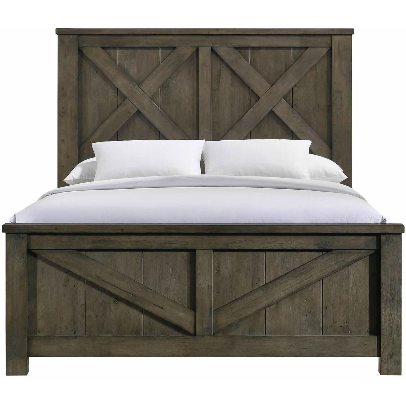  Size_Queen  -- Maverick Queen Panel Bed Grey IMAGE 2