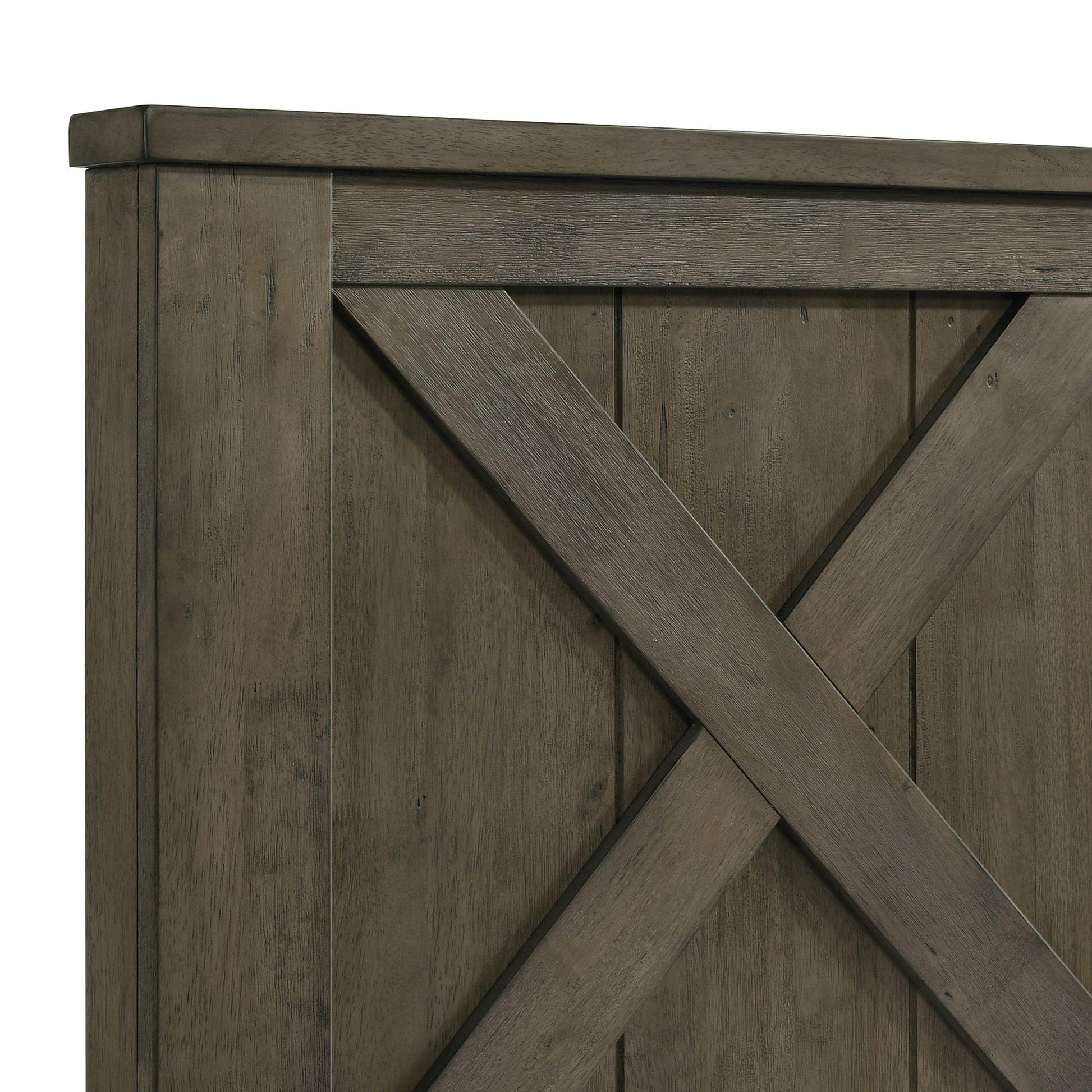  Size_Queen  -- Maverick Queen Panel Bed Grey IMAGE 4