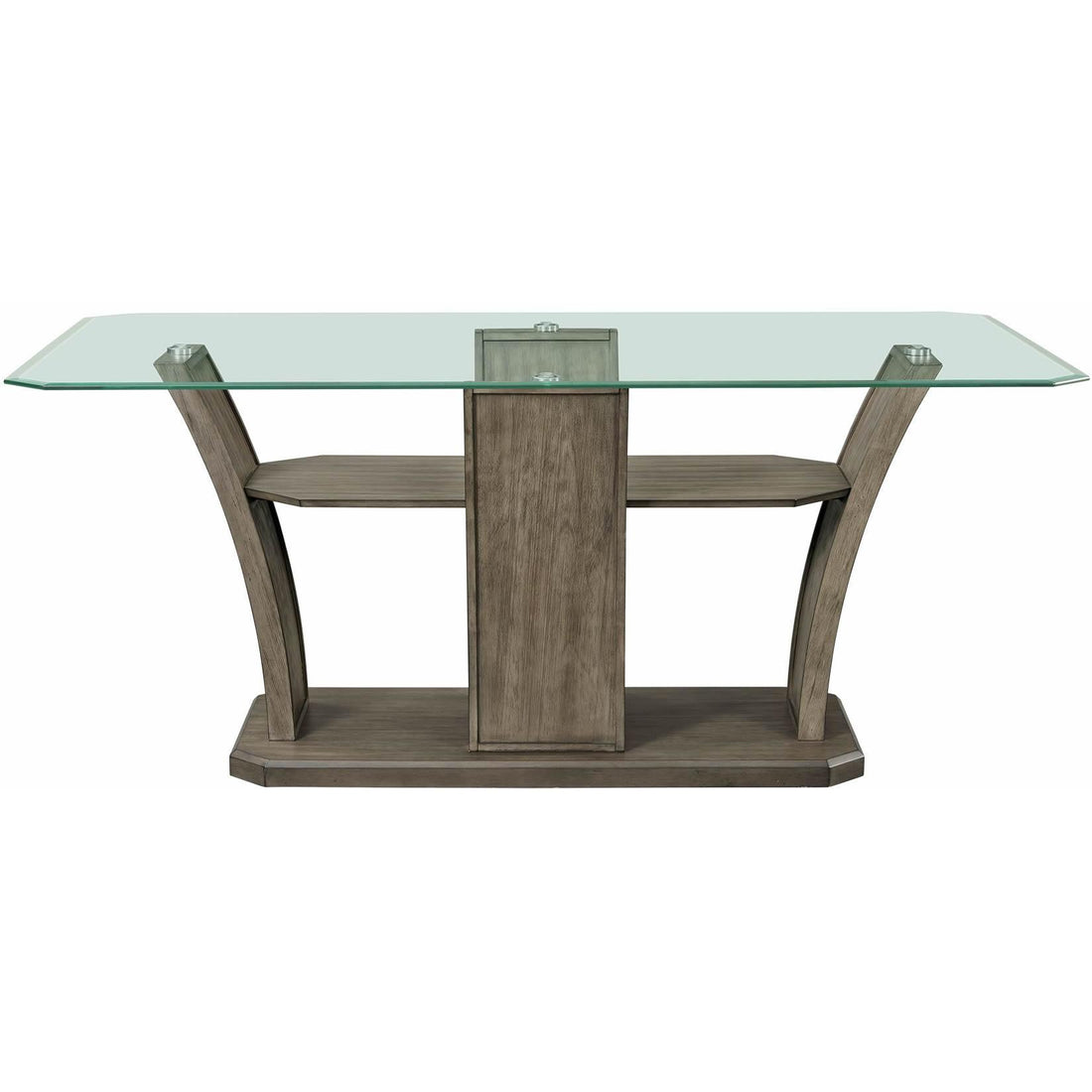  Elements International Dapper Grey Rectangular Counter Table IMAGE 1