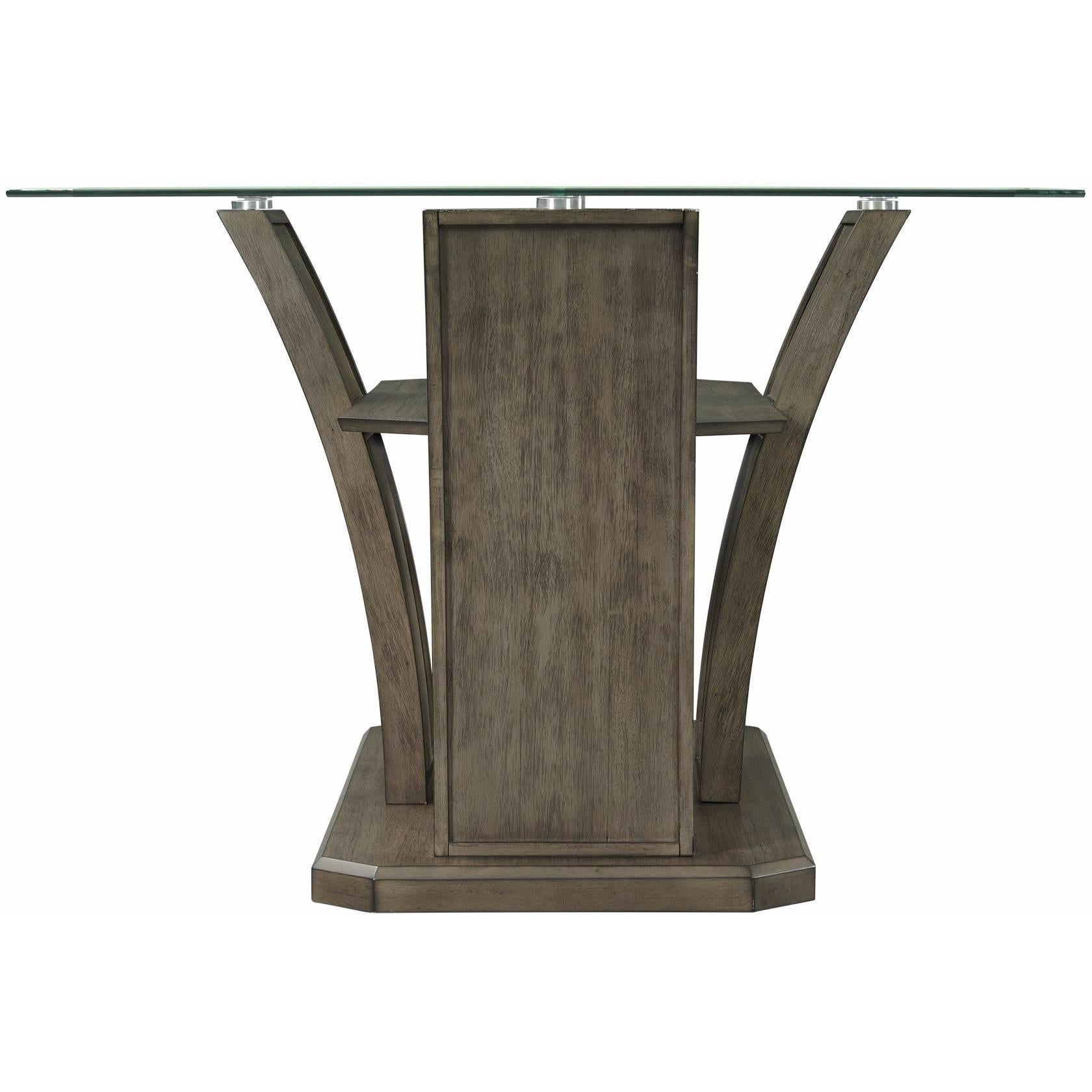  Elements International Dapper Grey Rectangular Counter Table IMAGE 4
