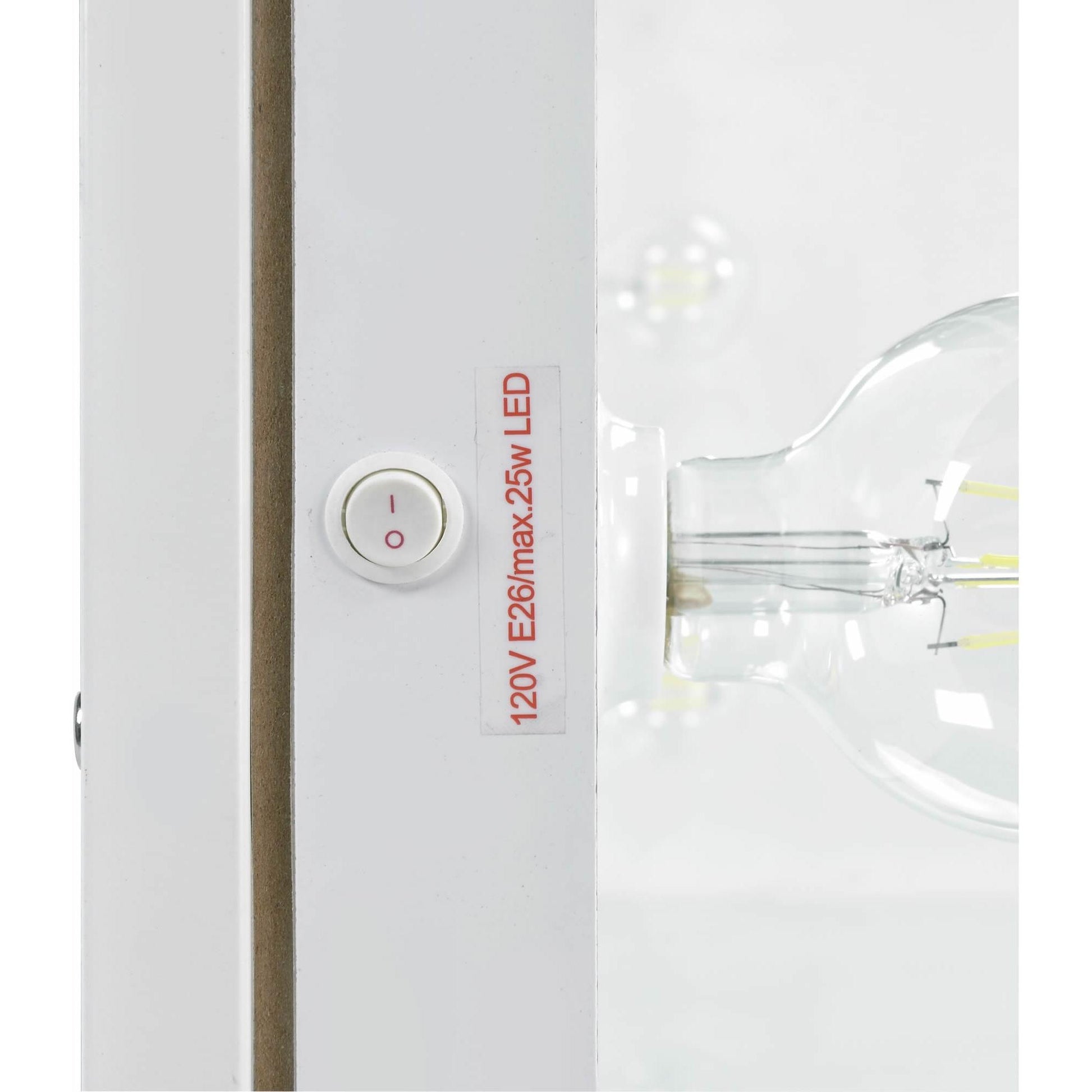  Elements International Jacey Complete Vanity with Lightbulbs IMAGE 8