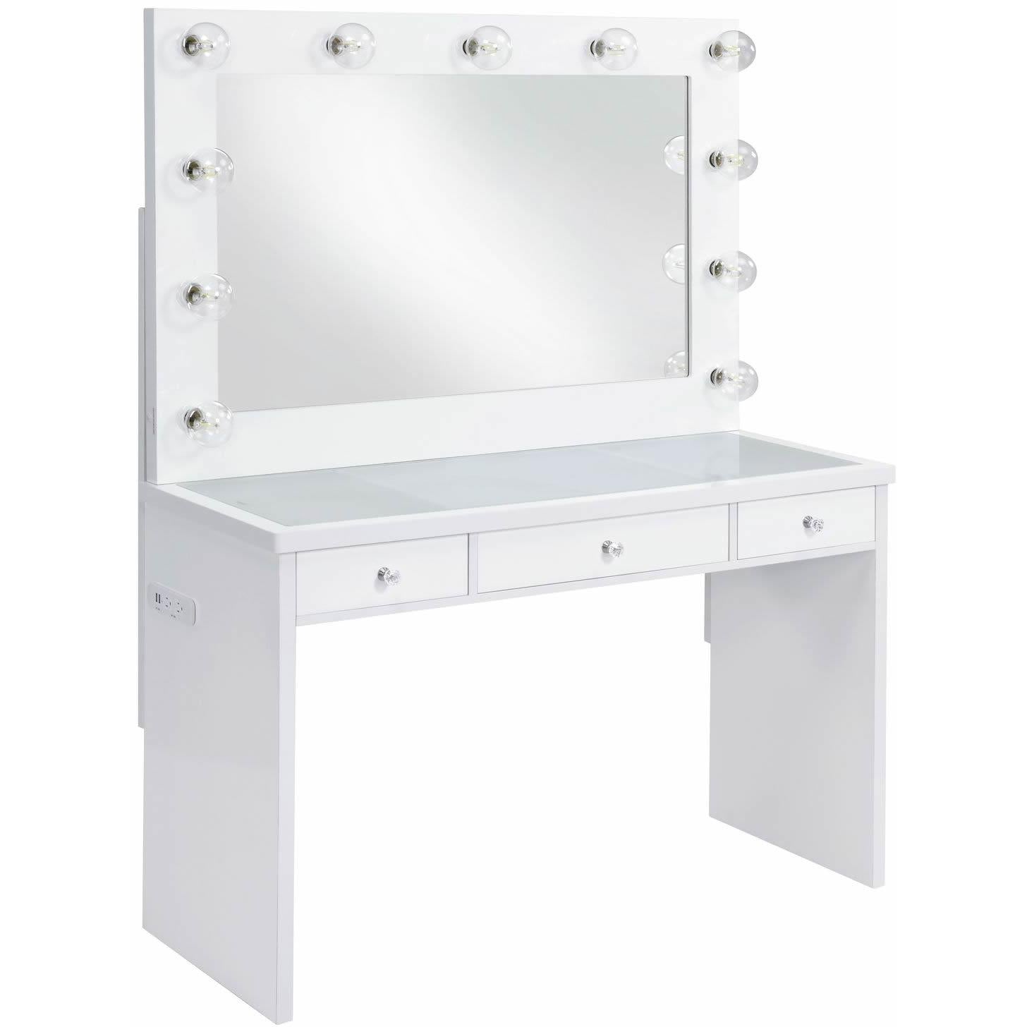  Elements International Ariana Complete Vanity with Lightbulbs IMAGE 1
