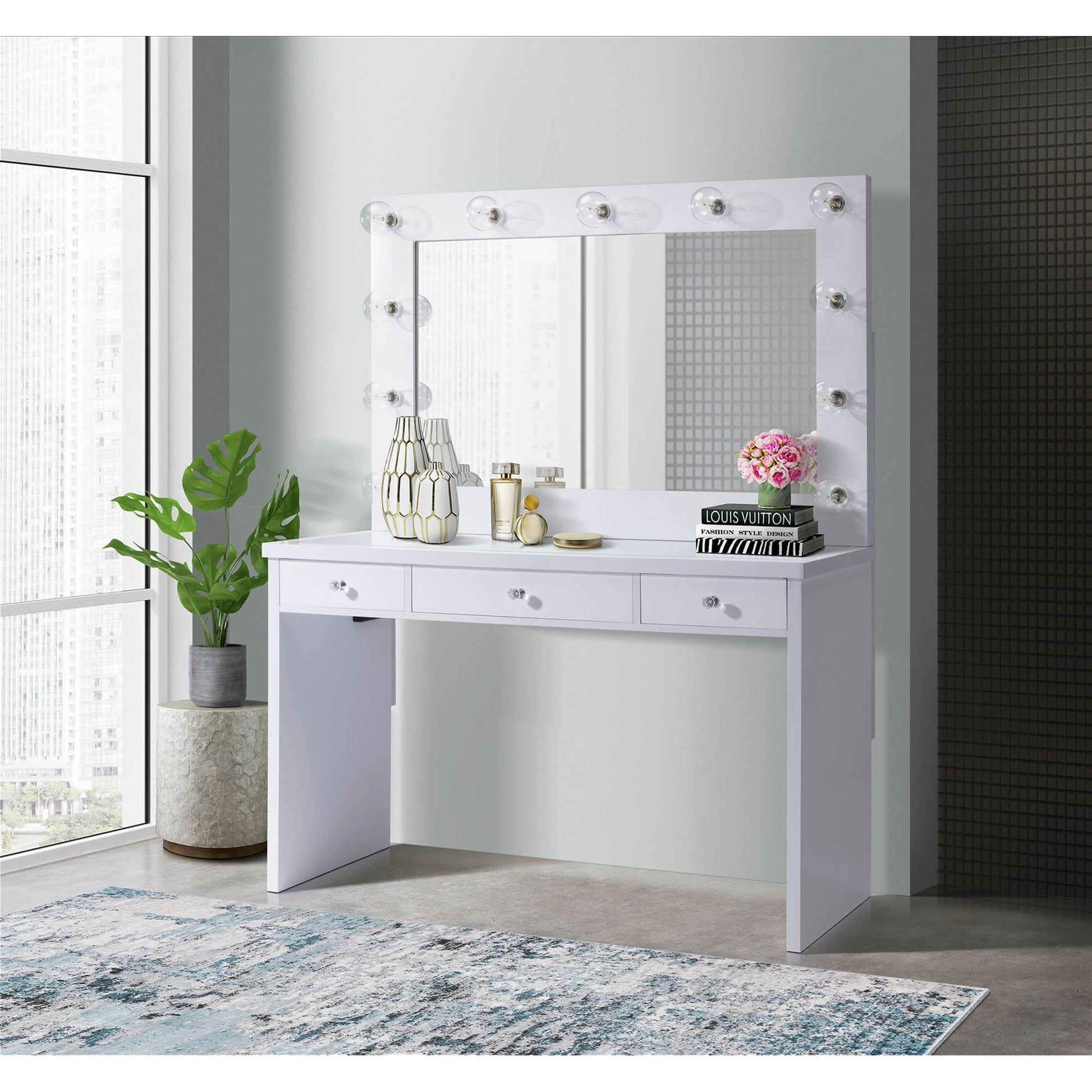 Elements International Ariana Complete Vanity with Lightbulbs IMAGE 11