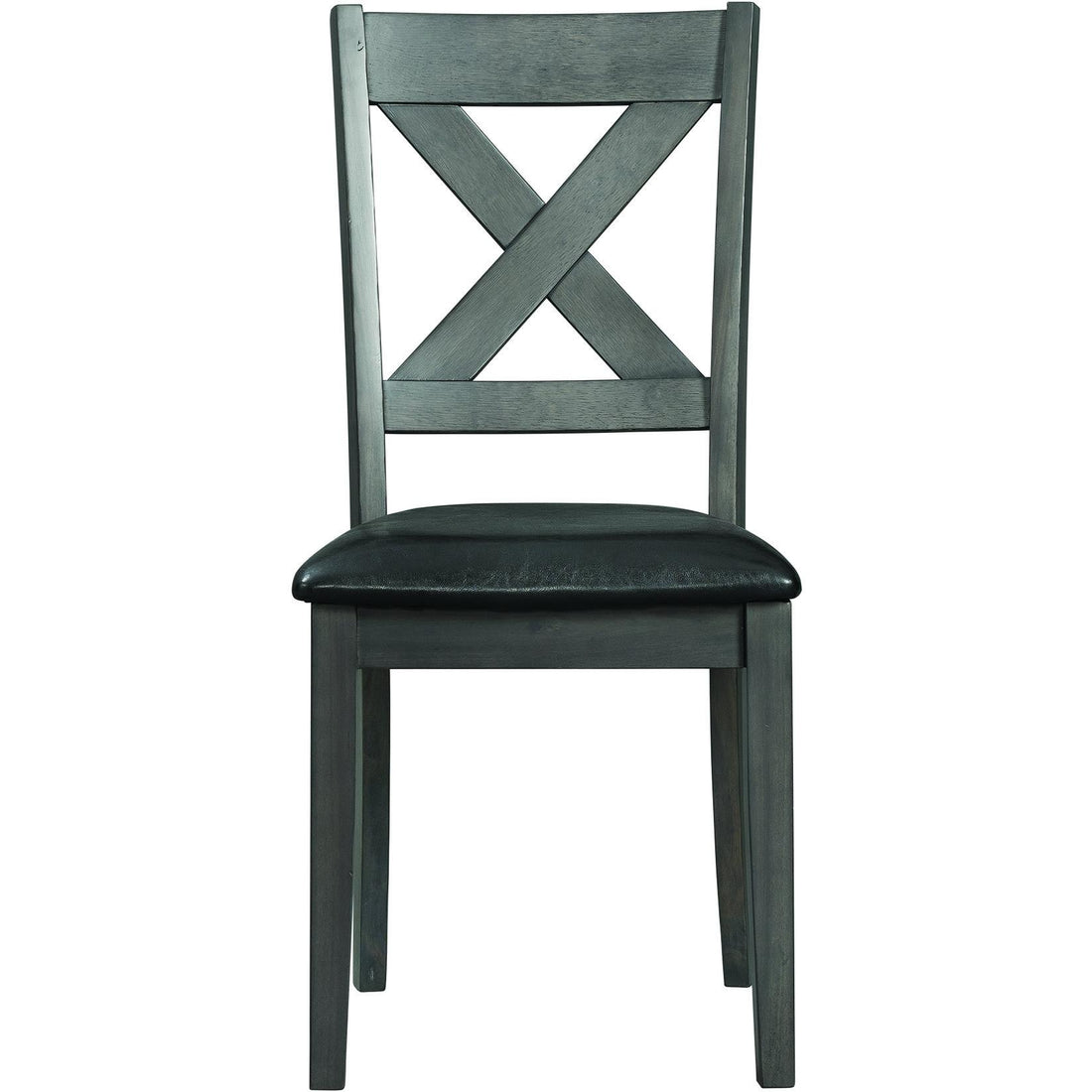  Elements International Alex Dining Side Chair Grey IMAGE 1
