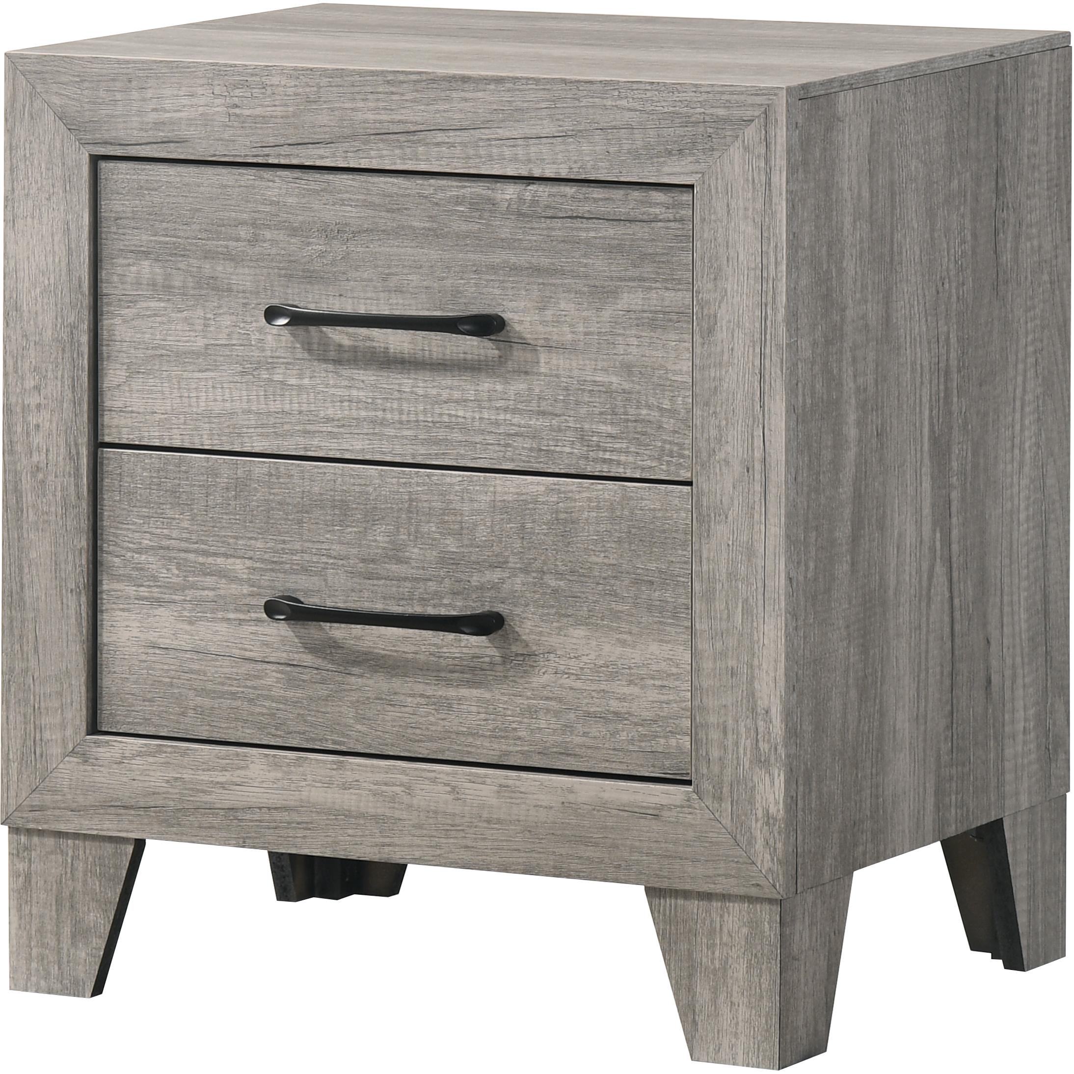  Crown Mark Hopkins B9320-2 Night Stand - Driftwood IMAGE 1