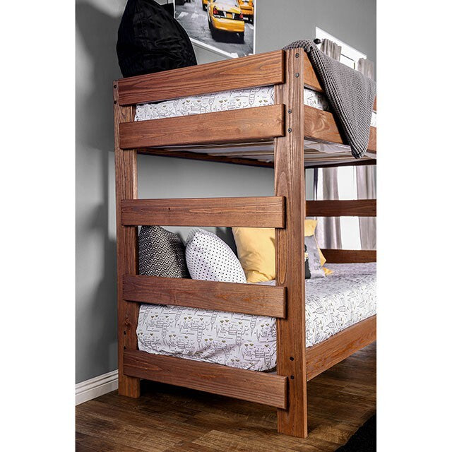  Furniture of America Arlette AM-BK100-BED-SLAT Twin/Twin Bunk Bed IMAGE 3