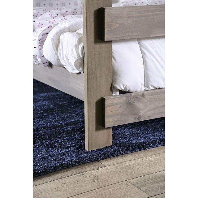 Furniture of America Arlette AM-BK100GY-BED-SLAT Twin/Twin Bunk Bed IMAGE 2