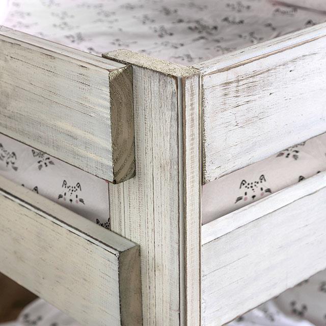  Furniture of America Arlette AM-BK100WH-BED-SLAT Twin/Twin Bunk Bed IMAGE 4