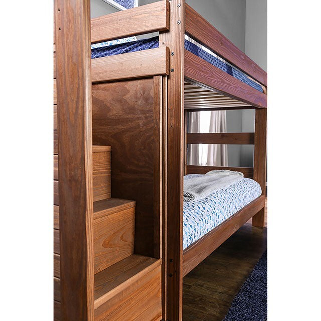  Furniture of America Ampelios AM-BK102-BED-SLAT Twin/Twin Bunk Bed IMAGE 3