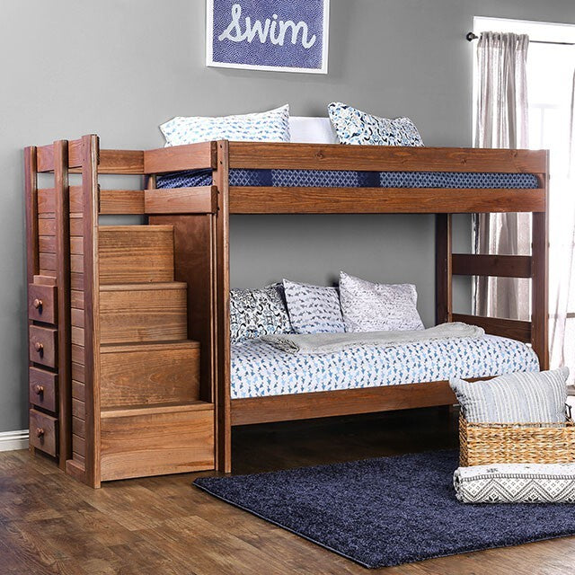  Furniture of America Ampelios AM-BK102-BED-SLAT Twin/Twin Bunk Bed IMAGE 5
