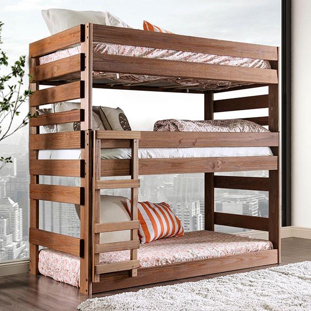  Furniture of America Pollyanna AM-BK500-BED-SLAT Twin Triple Decker Bed IMAGE 5