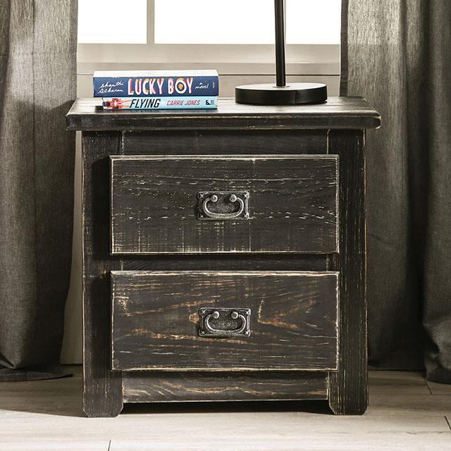  Furniture of America Ampelios AM7000BK-N Night Stand IMAGE 1