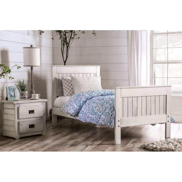 Size_Queen  -- Rockwall AM7973WH-Q-BED Queen Bed IMAGE 2