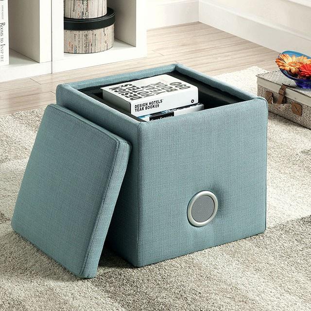  Furniture of America Rythmo CM-AC122BL Speaker Ottoman IMAGE 1