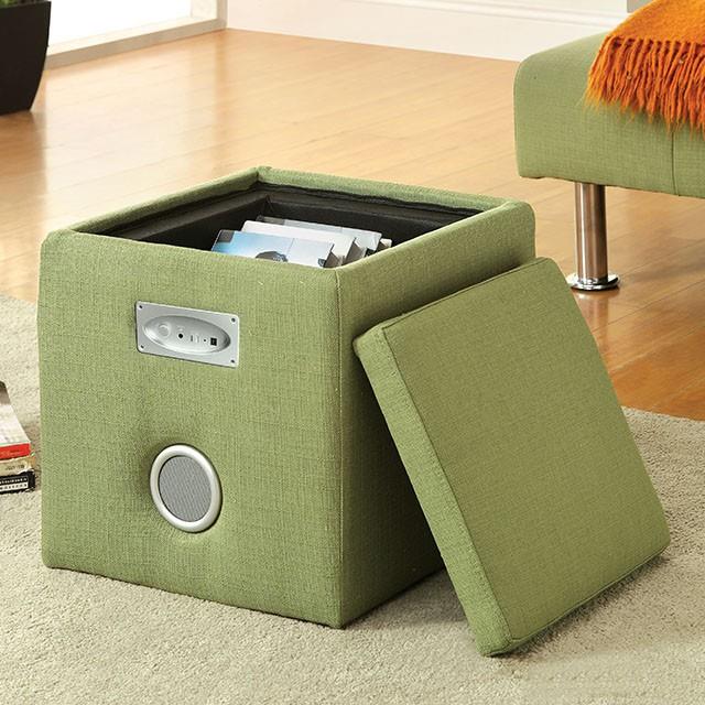  Furniture of America Rythmo CM-AC122GR Speaker Ottoman IMAGE 2