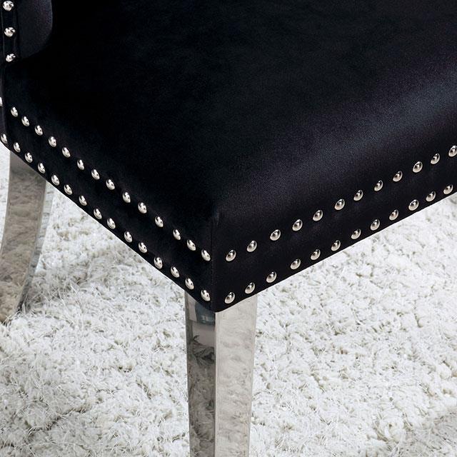  Furniture of America Jewett CM-AC261BK-2PK Wingback Chair (2/CTN) IMAGE 3