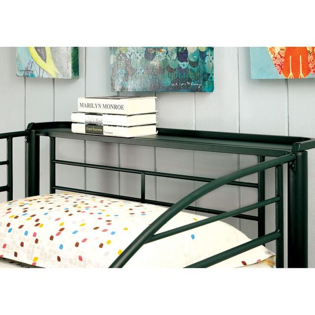  Furniture of America Explorer CM-BK1040GR-BED Twin/Twin Bunk Bed IMAGE 1