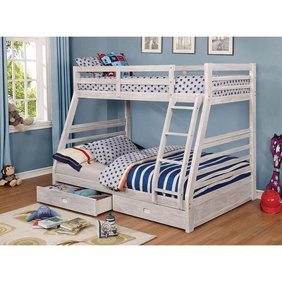  Furniture of America California CM-BK588BWH-BED Bunk Bed IMAGE 1