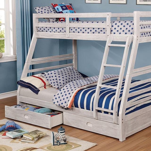  Furniture of America California CM-BK588BWH-BED Bunk Bed IMAGE 3