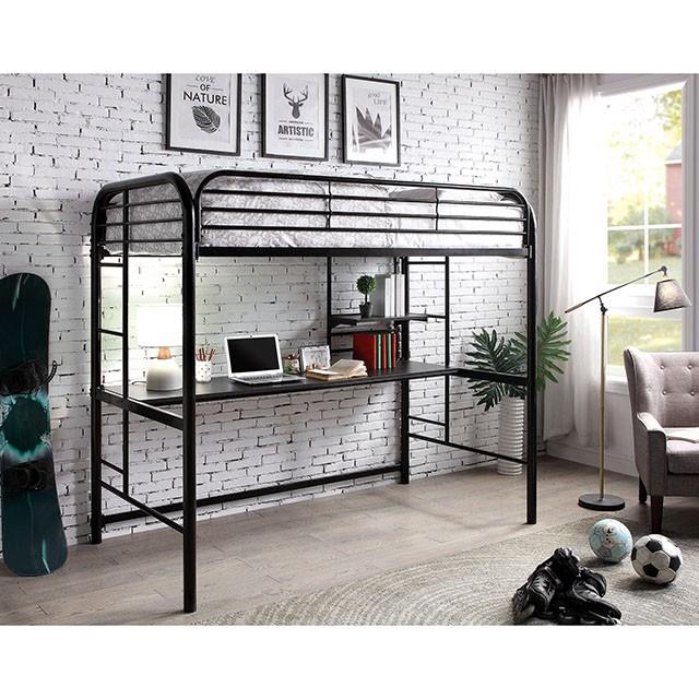  Furniture of America Opal CM-BK938BK Twin Loft Bed IMAGE 2