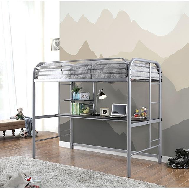  Furniture of America Opal CM-BK938SV Twin Loft Bed IMAGE 2
