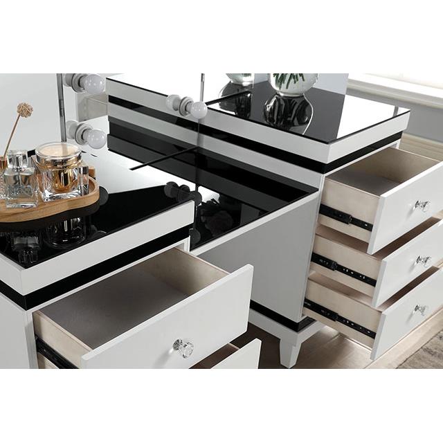  Furniture of America Madonna CM-DK824WH-PK Vanity Set IMAGE 1