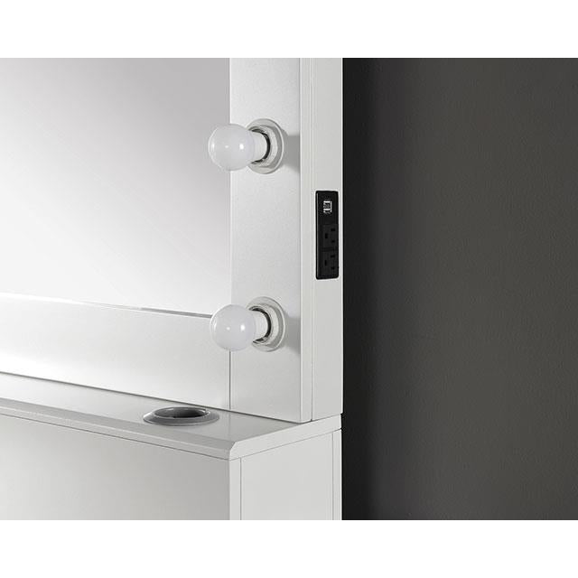  Furniture of America Aphrodite CM-DK933WH-PK Vanity IMAGE 2