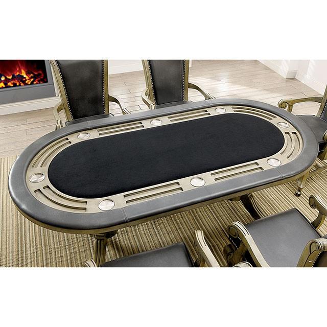  Furniture of America Melina CM-GM367GY-T-TABLE Game Table IMAGE 1