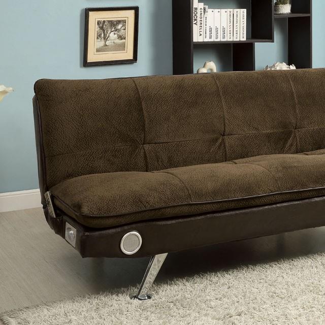  Furniture of America Gallagher CM2675BR Futon Sofa IMAGE 4
