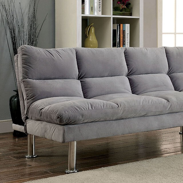  Furniture of America Saratoga CM2902GY Futon Sofa IMAGE 1