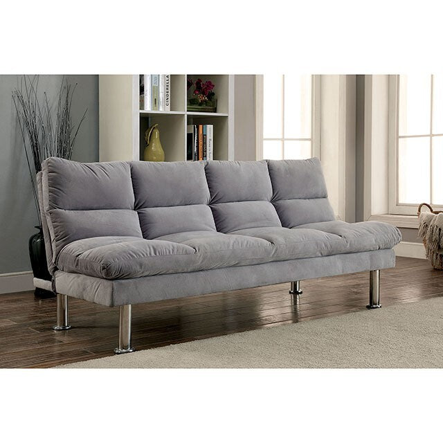  Furniture of America Saratoga CM2902GY Futon Sofa IMAGE 2