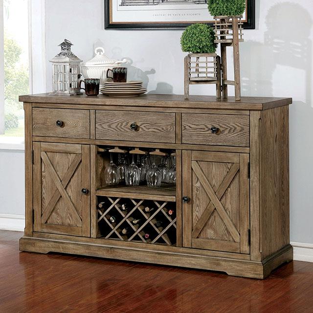  Furniture of America Julia CM3014SV Server IMAGE 1