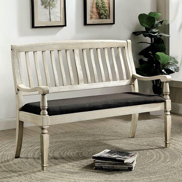  Furniture of America Georgia CM3089LV Love Seat Bench IMAGE 1