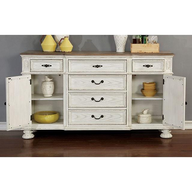  Furniture of America Arcadia CM3150WH-SV Server IMAGE 3