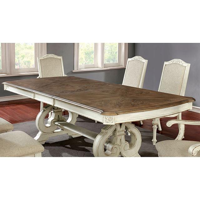  Furniture of America Arcadia CM3150WH-T-TABLE Dining Table IMAGE 4