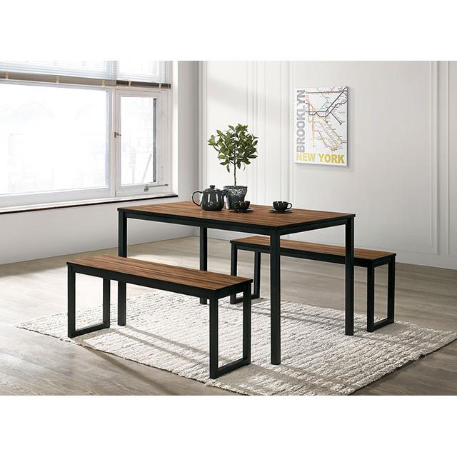  Furniture of America Tripoli CM3202BR-T-3PK 3 Pc. Dining Set IMAGE 2
