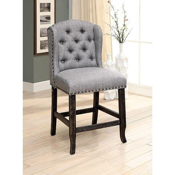  Furniture of America Sania CM3324BK-LG-PCW-2PK Counter Ht. Chair (2/Box) IMAGE 1
