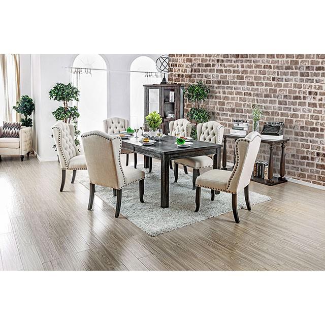  Furniture of America Sania CM3324BK-T-84-VN 84" Dining Table IMAGE 2