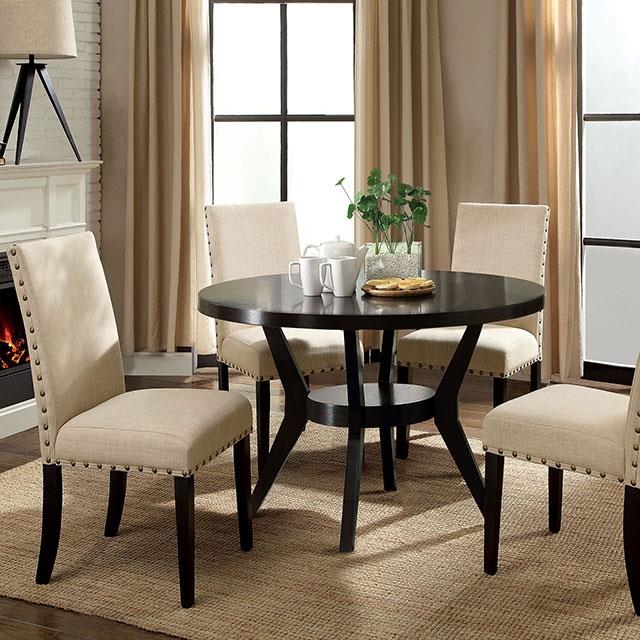  Furniture of America Downtown CM3424T Round Dining Table IMAGE 1
