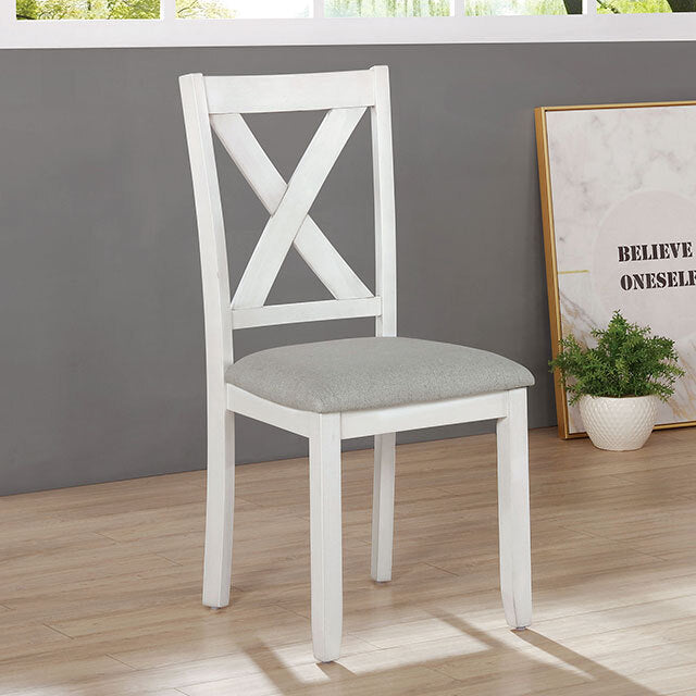  Furniture of America Anya 7 pc Dinette CM3476WH-T-7PK IMAGE 5