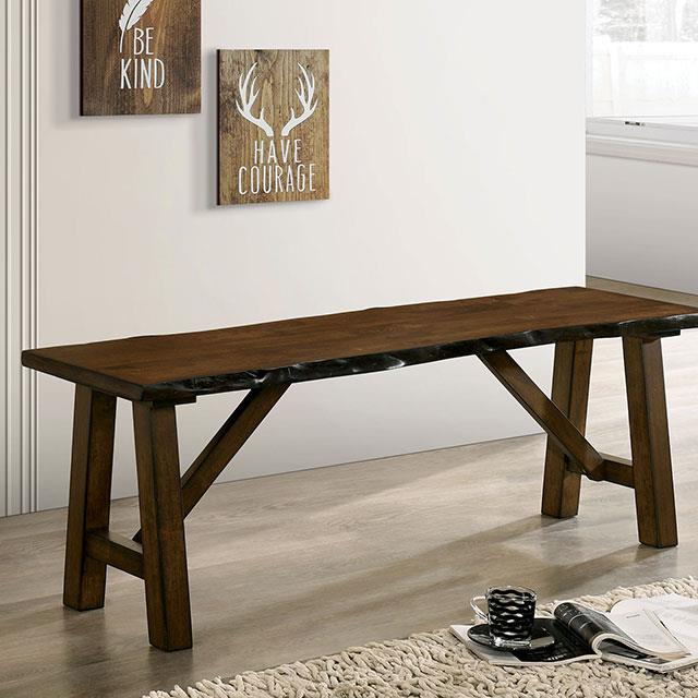  Furniture of America Mapleton CM3484BN Bench IMAGE 1